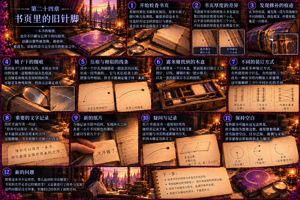 第二十四章 · 书页里的旧针脚